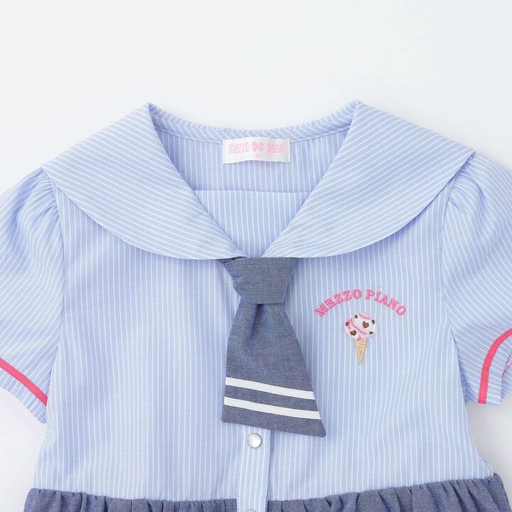 [31 Ice Cream] Sailor One-Piece Dress,Light khaki, medium image number 5