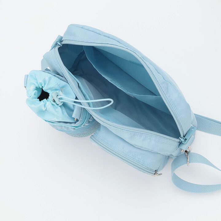 Zodiac & Musical Note Pattern Shoulder Bag with Bottle Holder♪,Black, medium image number 11