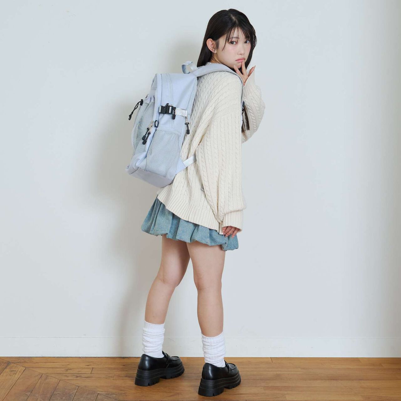 [LTXC] Shoulder-Friendly 30L Water-Repellent School Backpack,Black, large image number 1