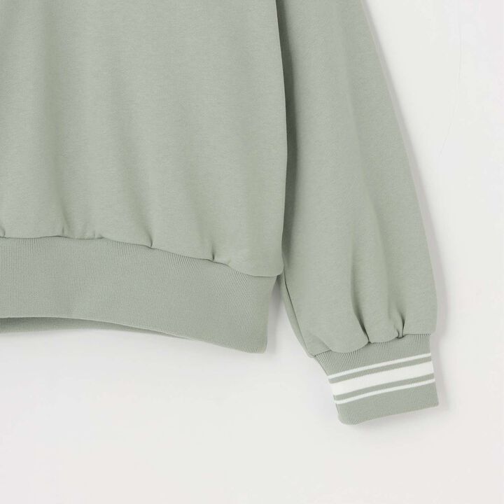 Half ZIP + Long Sleeve T-Shirt Set,Smoke white, medium image number 7