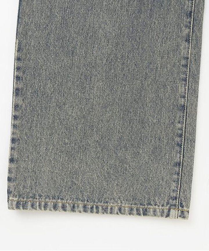 Wrap Denim Wide Pants,Navy, medium image number 5