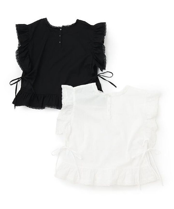 Cotton Lace Blouse,Off white, medium image number 4