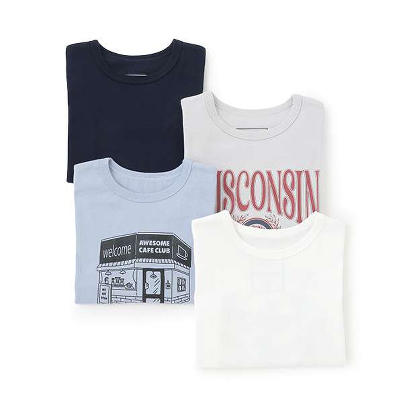 [365D.] Assorted Print Long Sleeve T-Shirt,Off white, large image number 10