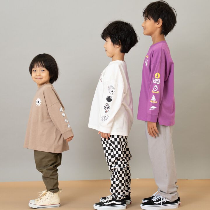 100% Cotton Assorted Sleeve Printed Long Sleeve T-Shirt,Cinnamon, medium image number 14