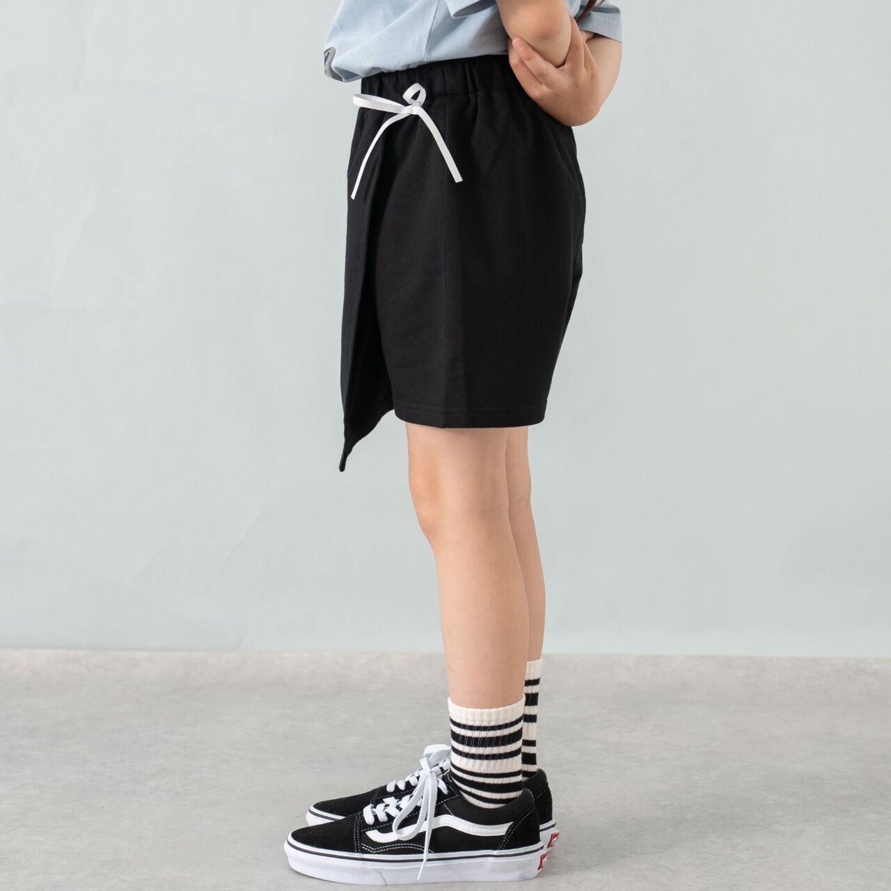 Cut Trapeze Wrap Culottes,Beige, large image number 9