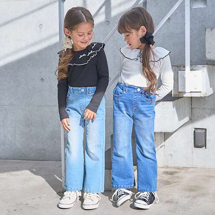 Front and Back Both OK! Collared Long-Sleeve T-Shirt,Pink, medium image number 10