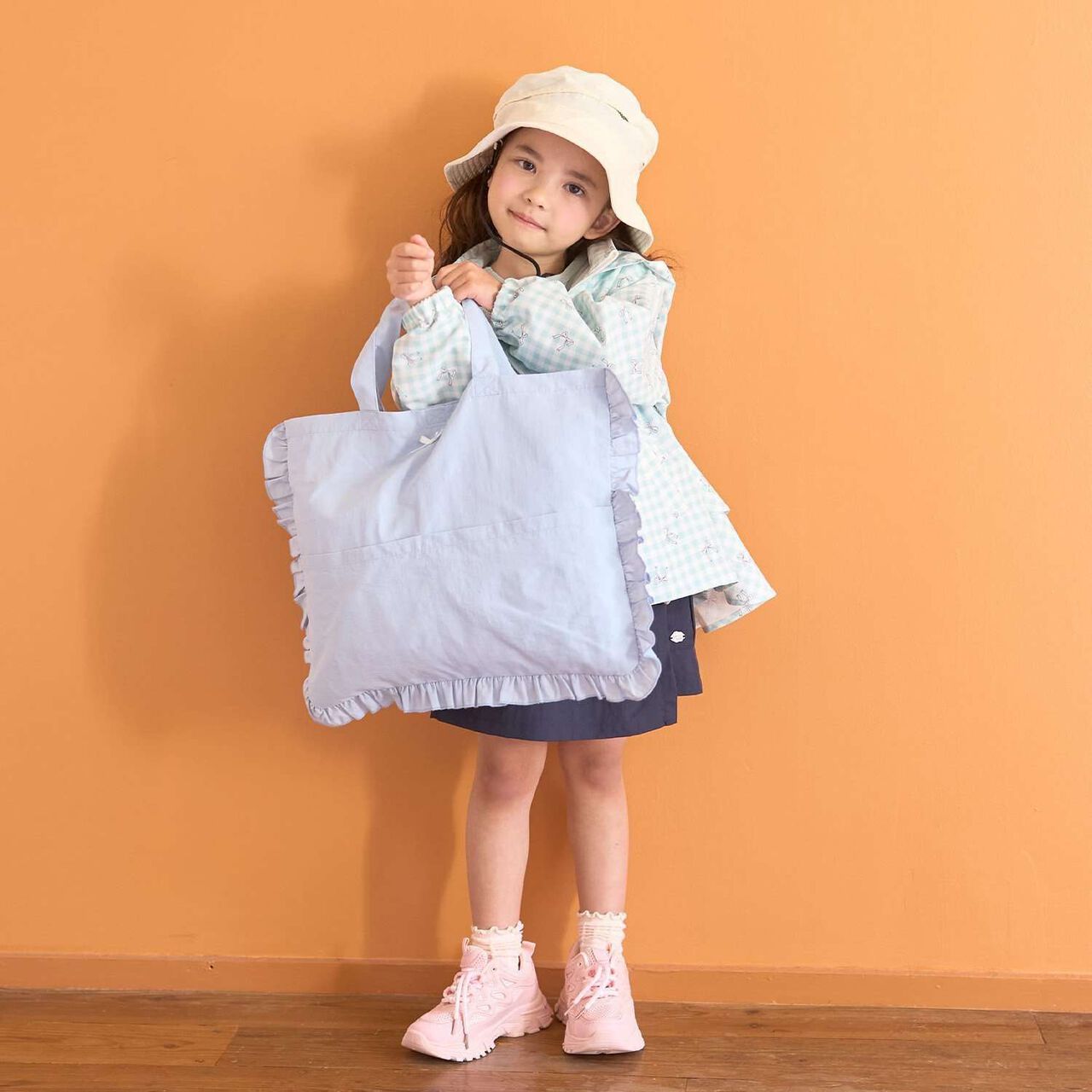 [School-Ready] [Water-Repellent, Anti-Stain, Durable, UV] Frill Lesson Bag with Ribbon,Lavender, large image number 21