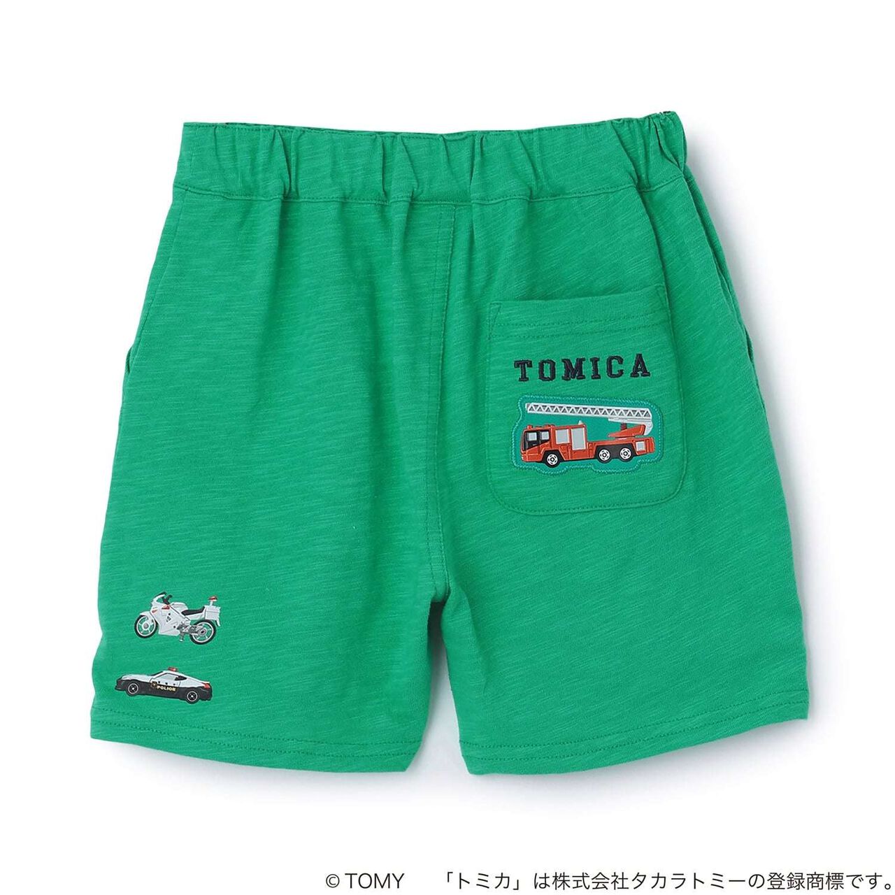 [TOMICA/接觸涼感] 剪裁短褲,綠色, large image number 2