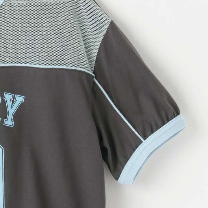 Tulle Panel T-Shirt,Sax blue, medium image number 3