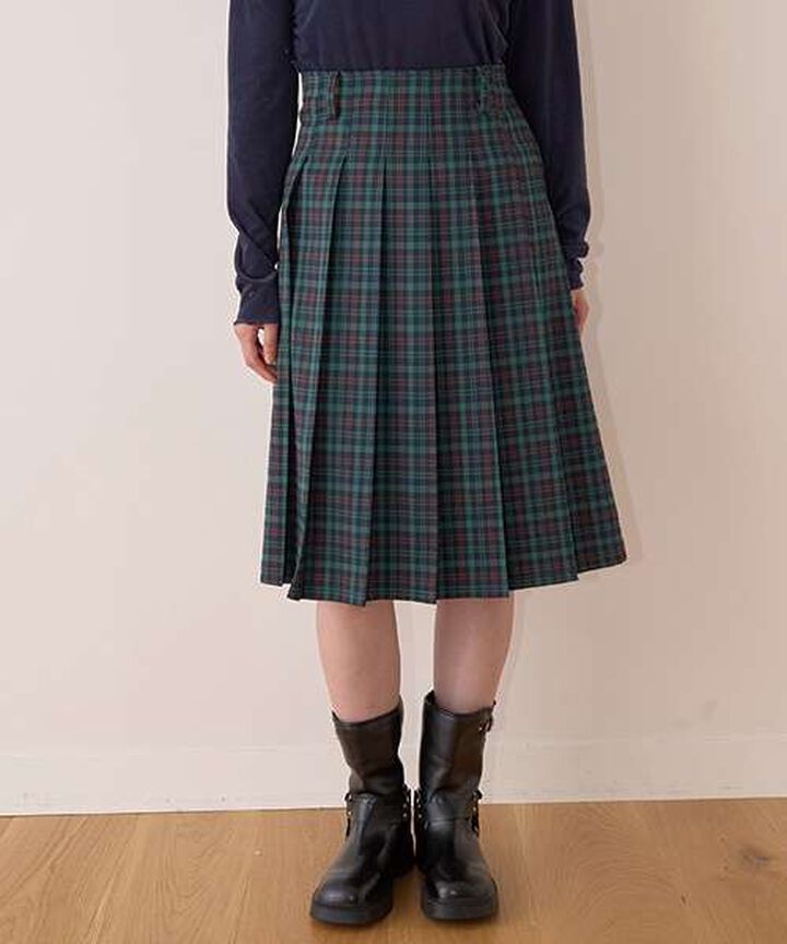 Pleated Midi Skirt,Mocha tea, medium image number 13