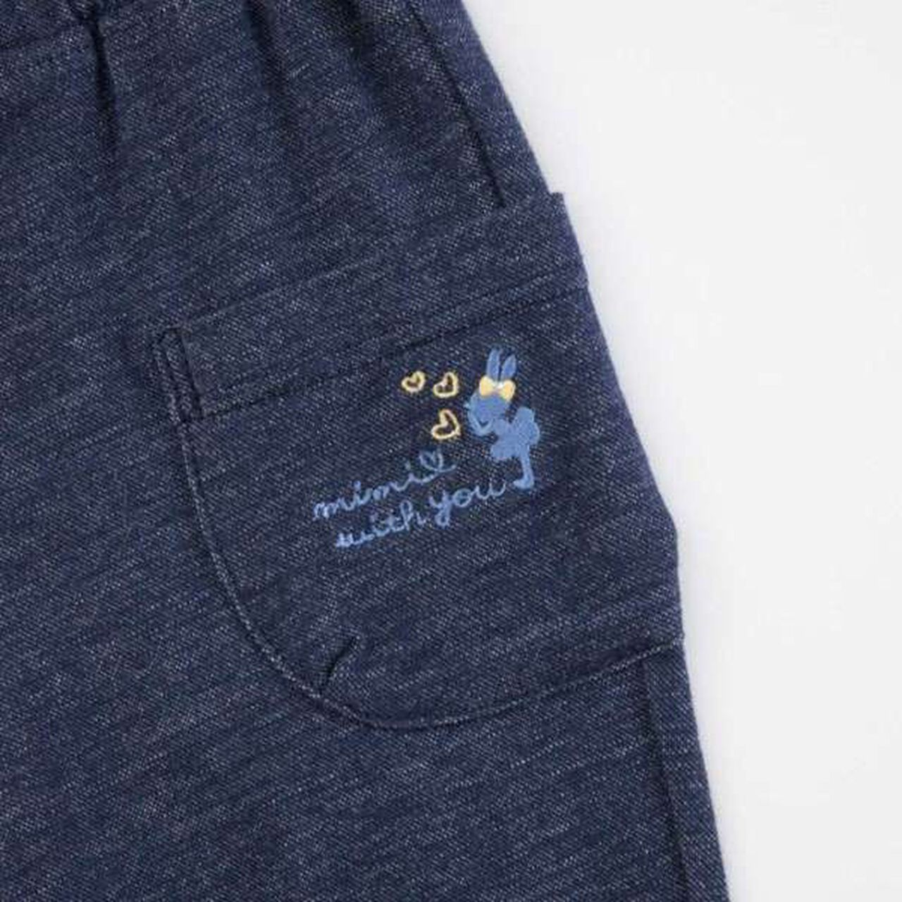 KP Cuffed Denim-Look Knit Twill Pants (100-160),Lavender, large image number 14