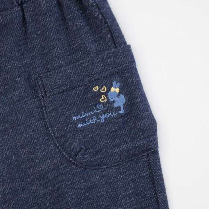 KP Cuffed Denim-Look Knit Twill Pants (100-160),Lavender, medium image number 14