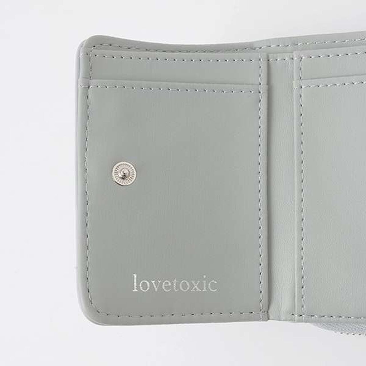 Heart Quilt Tri-Fold Wallet,Sax blue, large image number 6