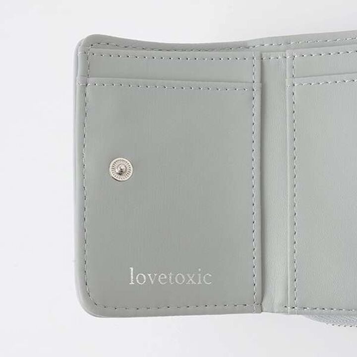 Heart Quilt Tri-Fold Wallet,Sax blue, medium image number 6