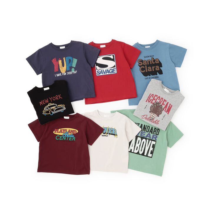 [Anti-Stain, Quick-Dry, Shape Retaining] Assorted Printed T-Shirts - 8 Patterns Available,Ivory, medium image number 22
