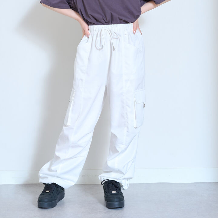 [LTXC / Quick-Dry Absorbent] Cargo Pants with Belt Loops,Off white, medium image number 0