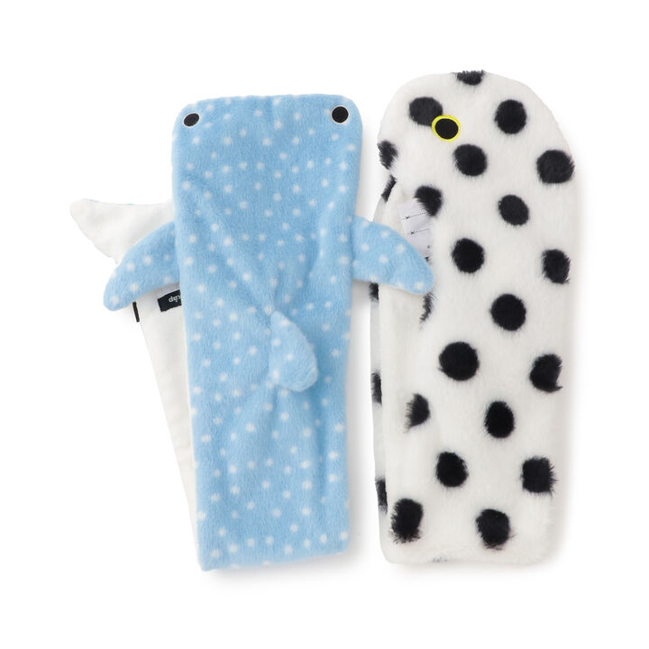 Sea Creatures Scarf,Off white, medium image number 6