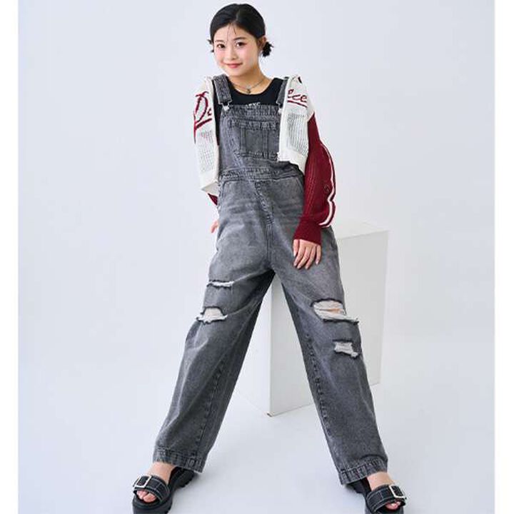 Basic Denim Overalls,Sax blue, medium image number 2