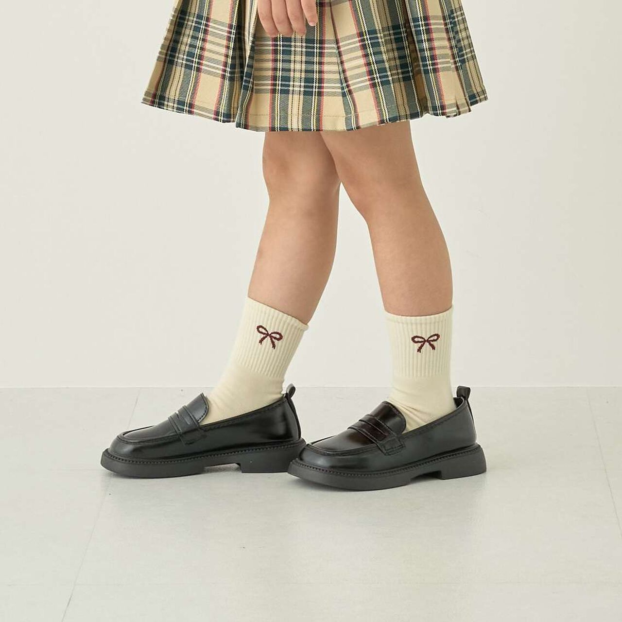 Ribbon Crew Socks [Kids' Clothing] [Girls],Black, large image number 4