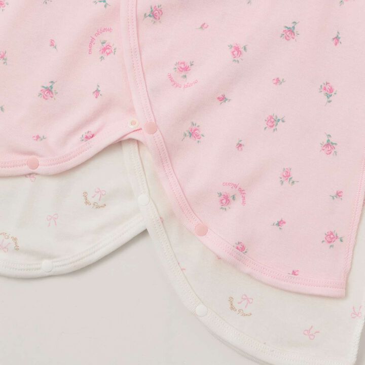[Web Exclusive] 2-Piece Combination Bodysuit Set,Light pink, medium image number 5