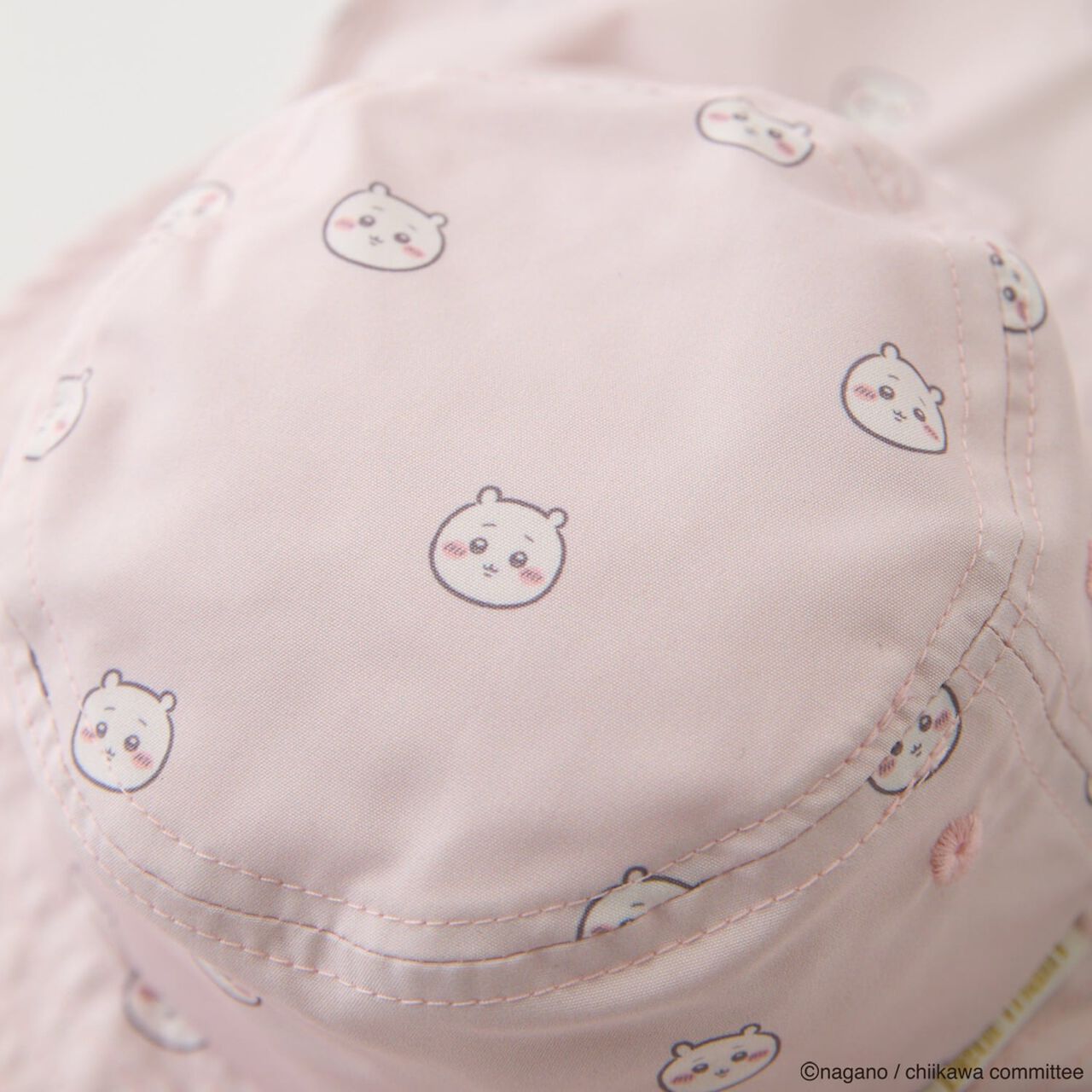 [Anime Chiikawa] All-Over Pattern Bucket Hat,Light pink, large image number 1
