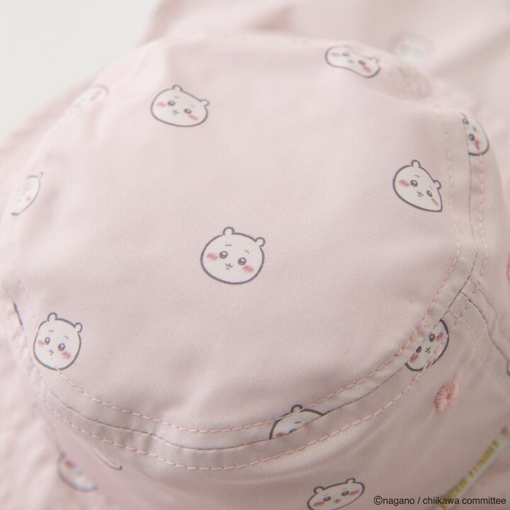 [Anime Chiikawa] All-Over Pattern Bucket Hat,Light pink, medium image number 1