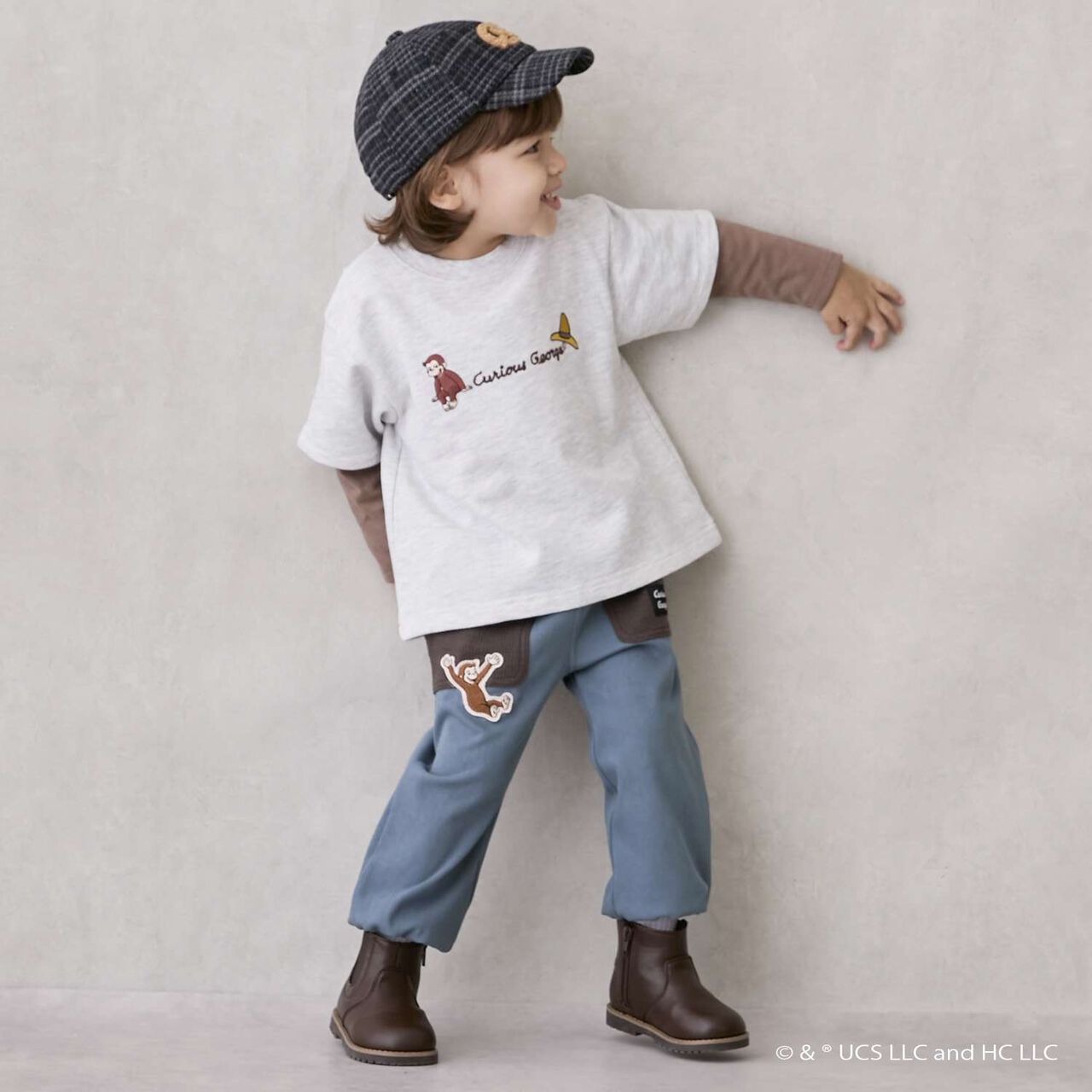 Curious George Cut Long Pants,Green, large image number 5