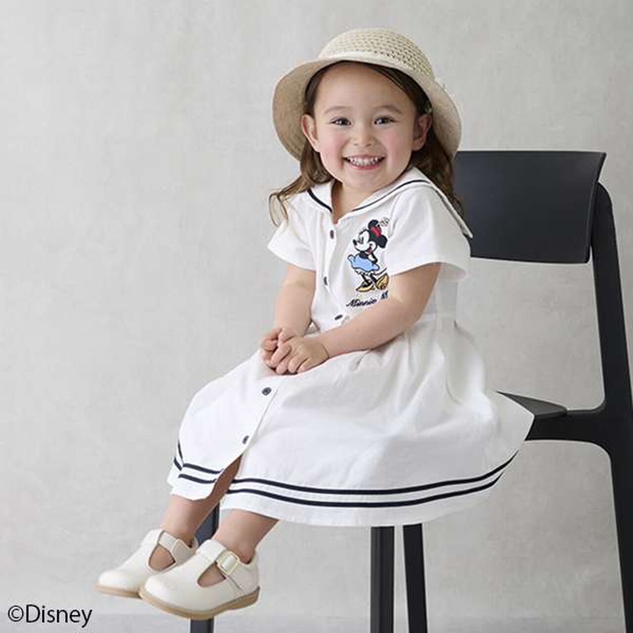 [Disney] Sailor One-Piece Dress,Light blue, large image number 5