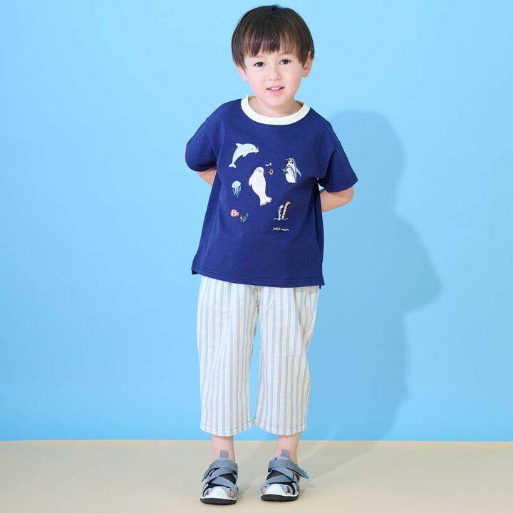 [Cool Touch] Sea Creature Appliqu&eacute; Short Sleeve T-Shirt,Off white, medium image number 15