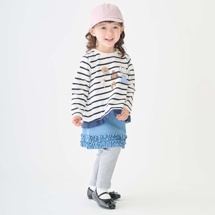 Clothing Motif Long-Sleeve T-Shirt,Navy, medium image number 6