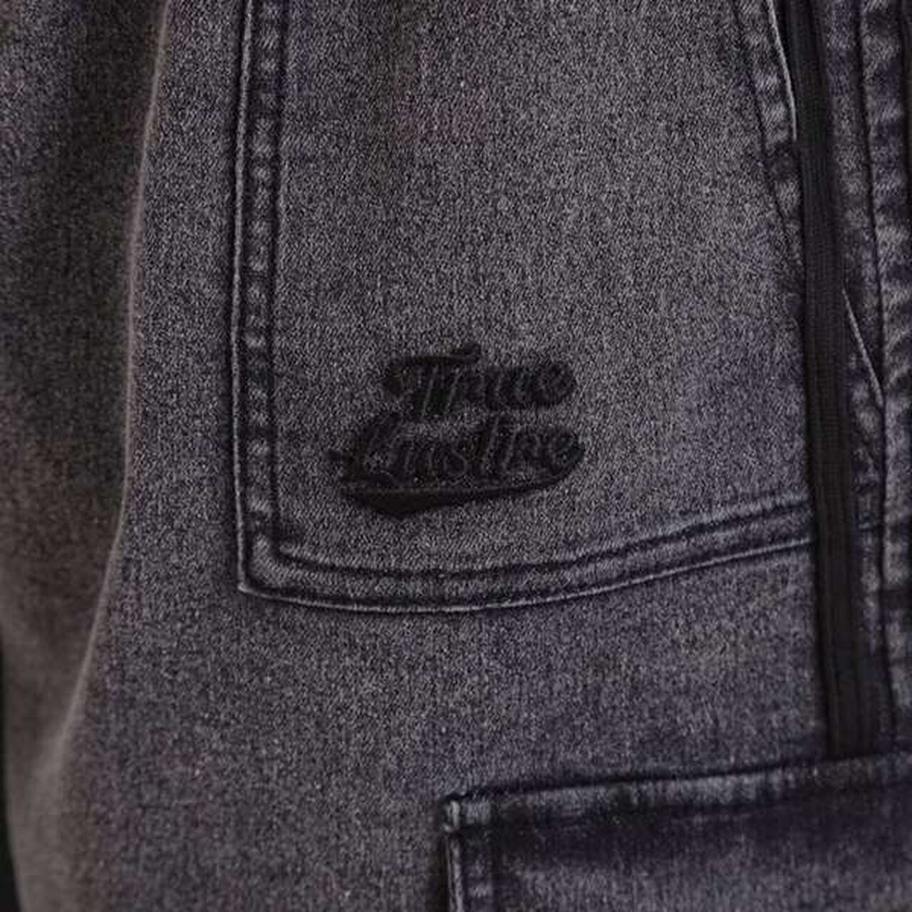 Line Denim Cargo Pants,Light blue, large image number 11