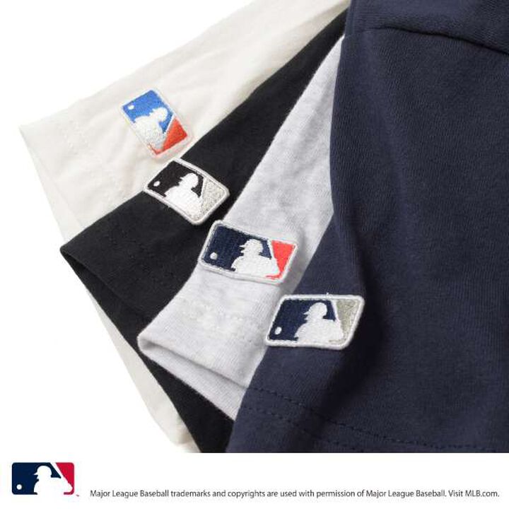 [MLB] Team Logo Print Short Sleeve T-Shirt,Milky white, medium image number 6