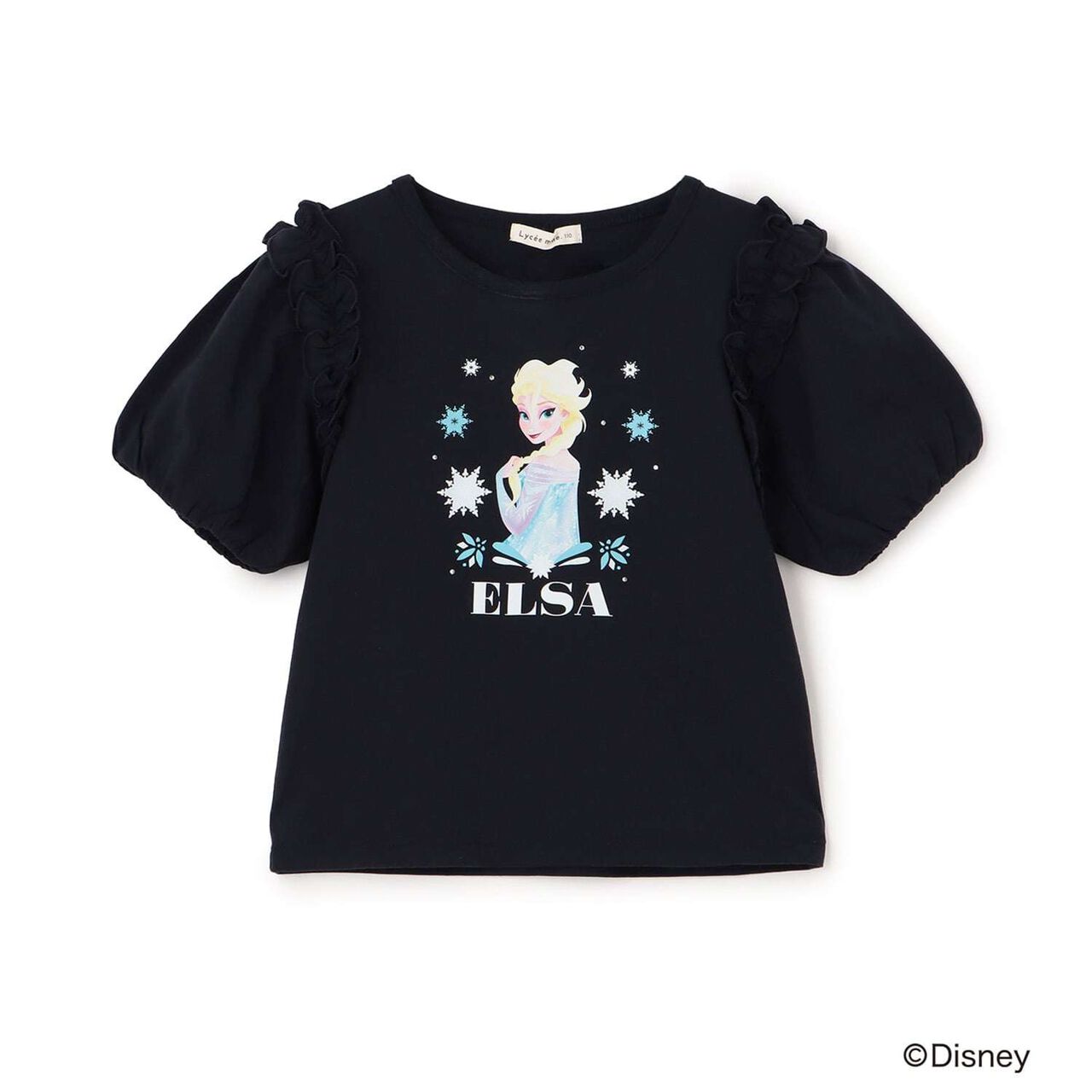 [Disney Frozen] 100% Cotton Sherbet Jersey Puff Sleeve T-Shirt [Kids Girls] UV Cool Touch Shape-Retaining,Lavender, large image number 2