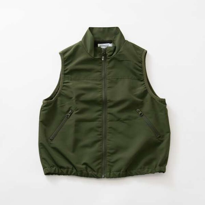 [SKIT0LY] Water-Repellent Zip-Up Vest,Khaki, medium image number 7