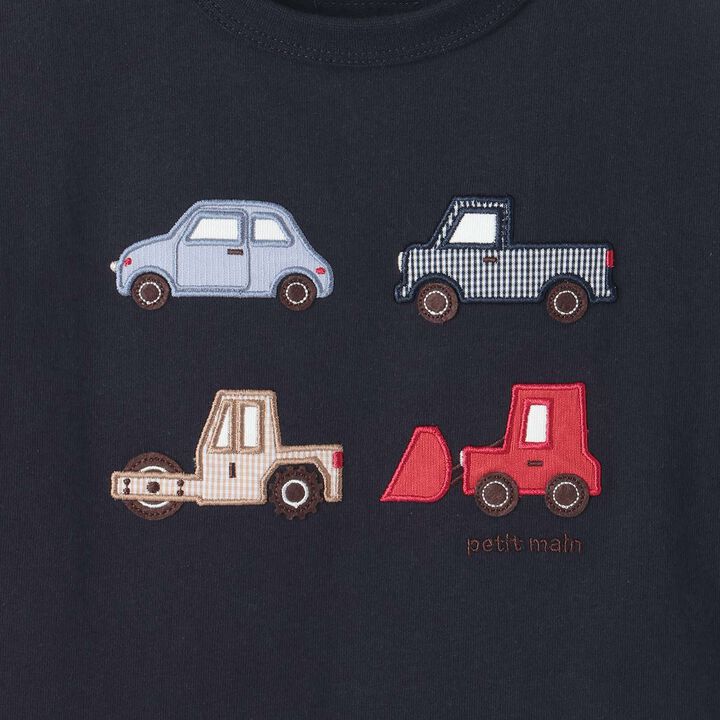 [連結款] 帆船/汽車貼布刺繡短袖T恤,翡翠綠, medium image number 9