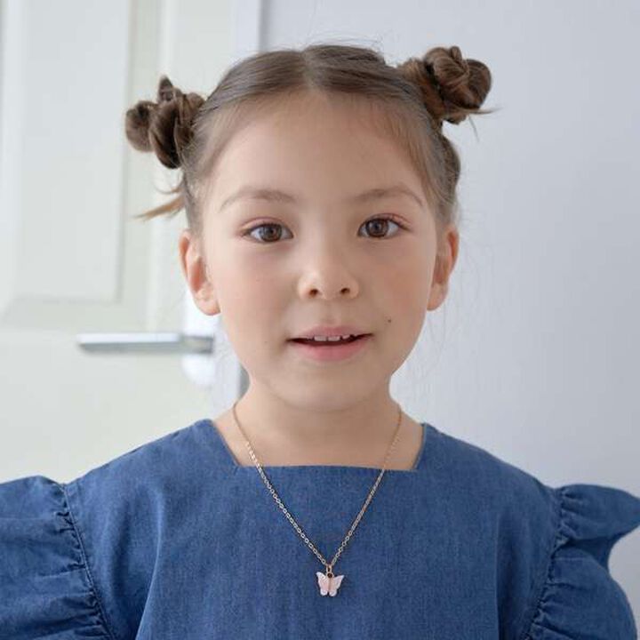 Butterfly Necklace,Off white, medium image number 5