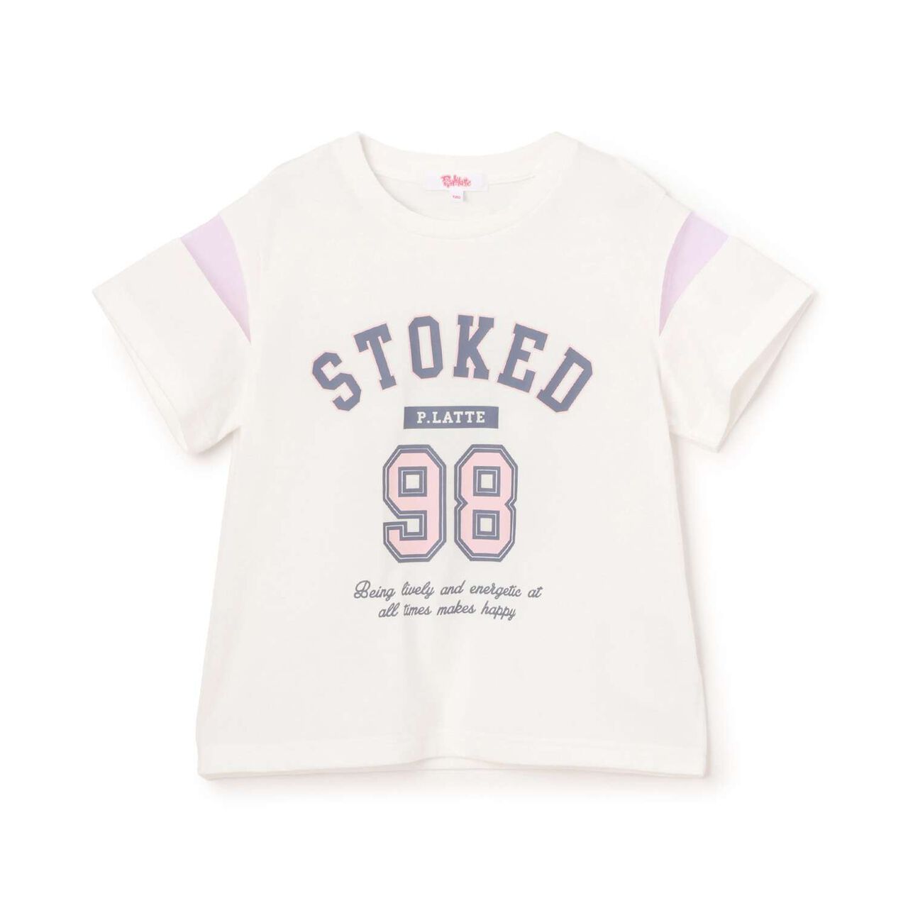 Tulle Sleeve Color Block Numbered Short Sleeve T-Shirt,Emerald green, large image number 8