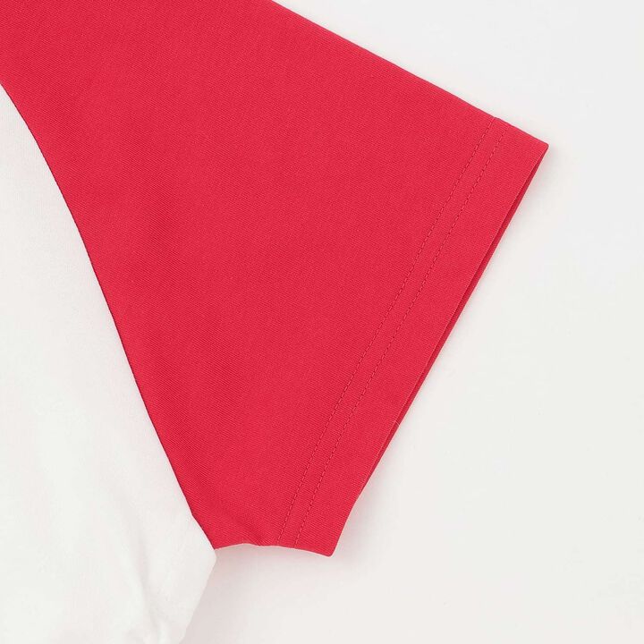 [GOKUGOKU] Multi-Function Shirred Crop Raglan Short-Sleeve T-Shirt,Orange, medium image number 25