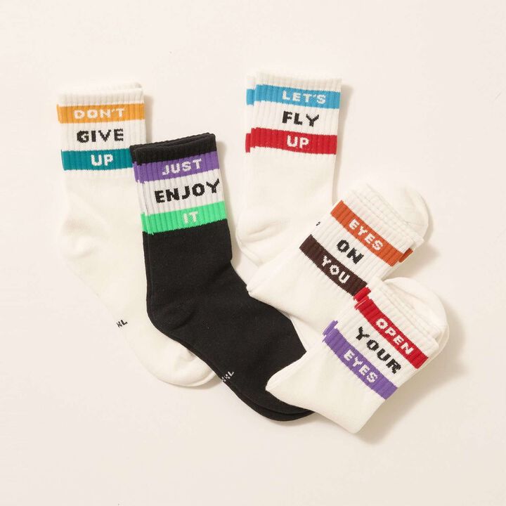 Line Logo Socks,Red, medium image number 6