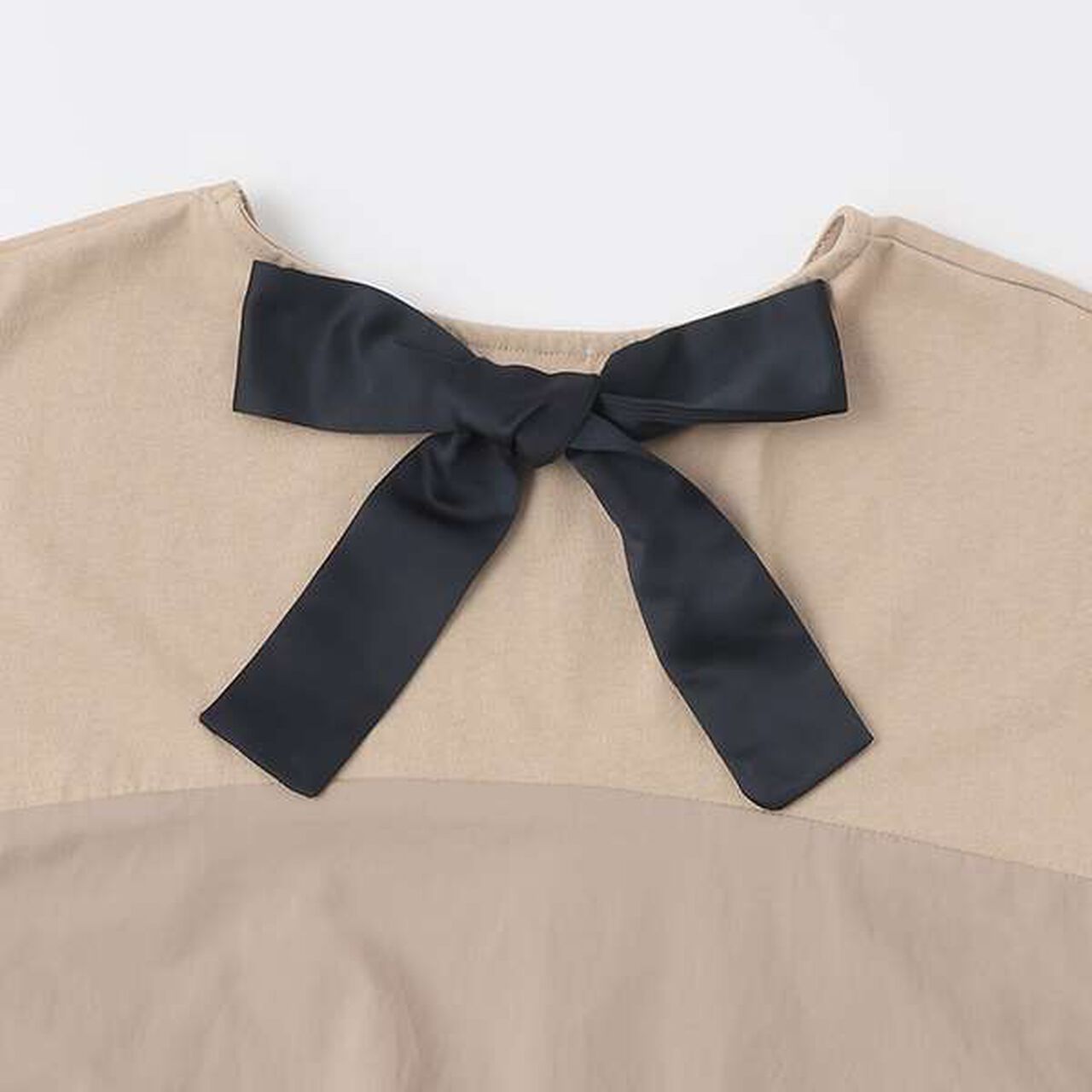 [Link] Balloon One-Piece Dress,Light beige, large image number 6