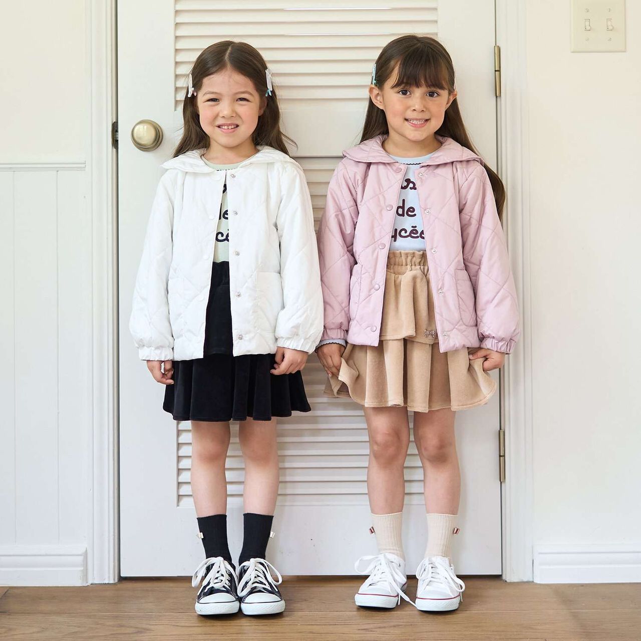 Quilted Bomber Jacket with Removable Sailor Collar,Charcoal gray, large image number 38