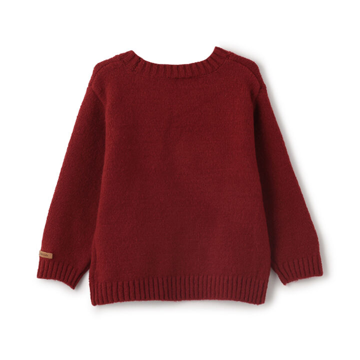 [Matching/Fluffy and Soft] Animal Knitwear (Kids Size),Ivory, medium image number 2