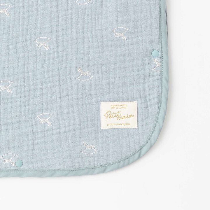 Embroidered 6-Layer Gauze Sleeper,Ivory, medium image number 4