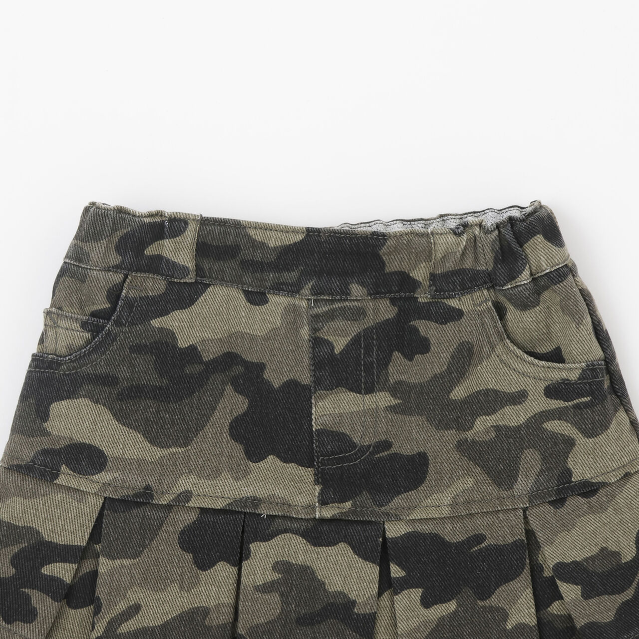 Box Pleat Skirt / Denim,Blue, large image number 15