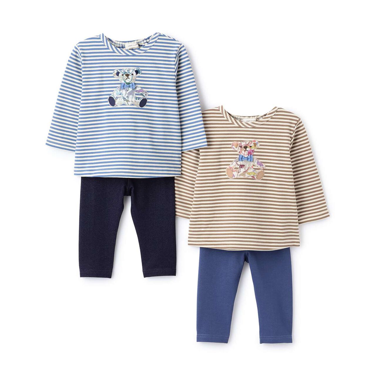 Q for the Zoo Teddy Bear Long-Sleeve T-Shirt Suit,Mocha tea, large image number 12