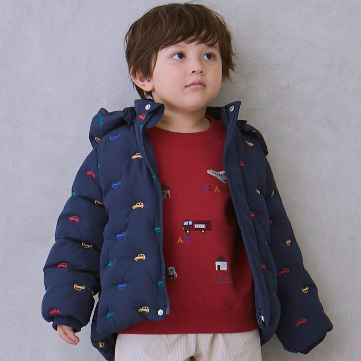 [Link/Washable] Assorted Embroidered Padded Jacket,, medium