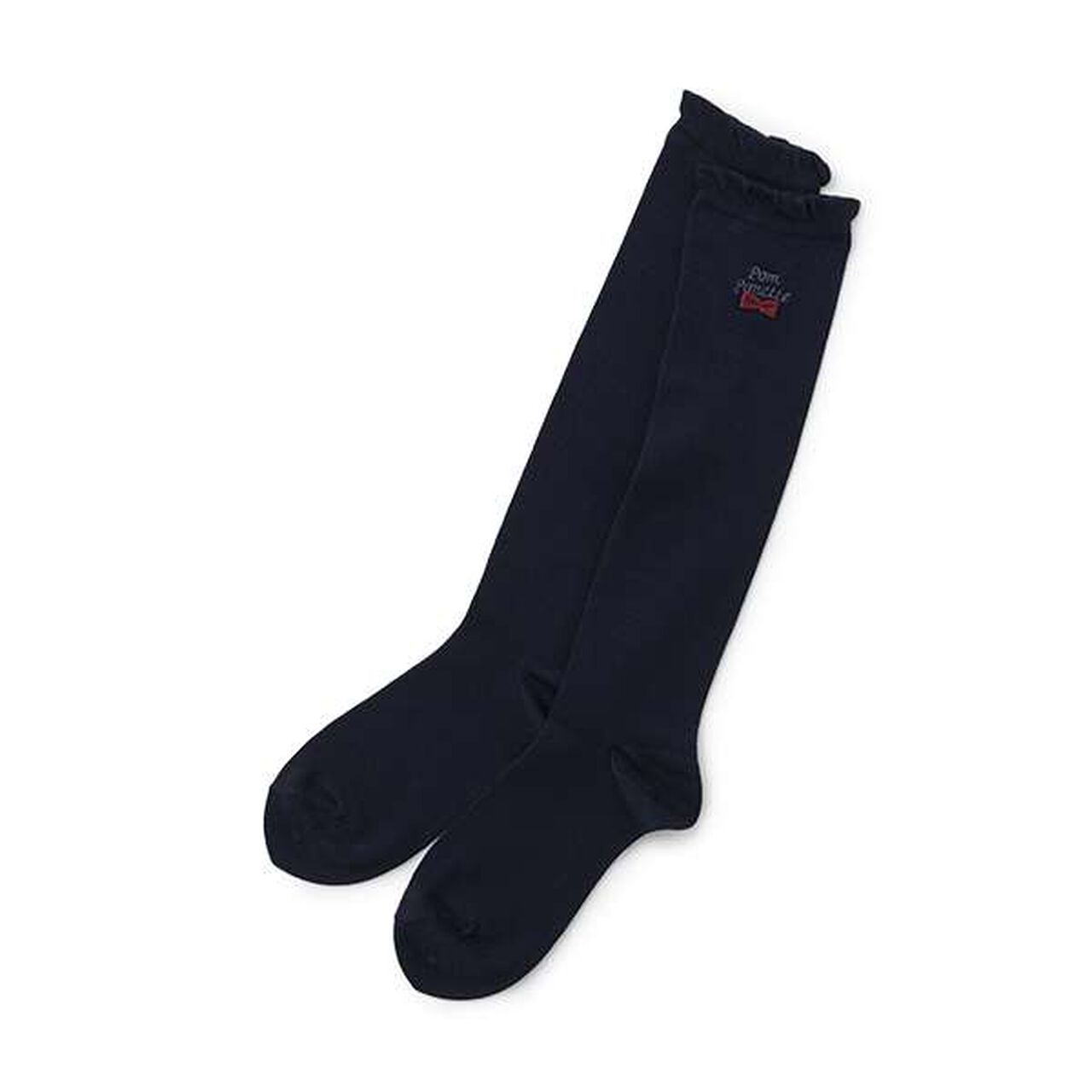Classic Ribbon High Socks,Navy, large image number 0
