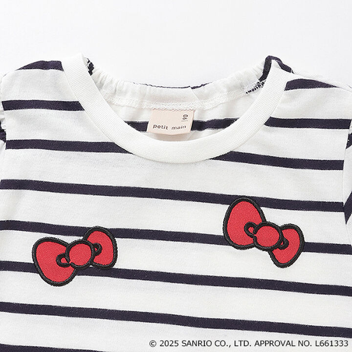 [Sanrio Characters] Ribbon Appliqué T-Shirt,Navy, medium image number 10