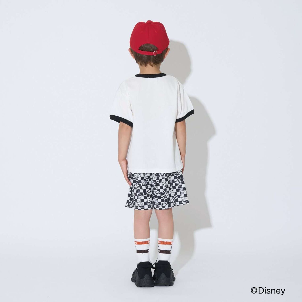 [Disney] [Comfortable Jersey] Assorted Print Ringer T-Shirt,Charcoal gray, large image number 10