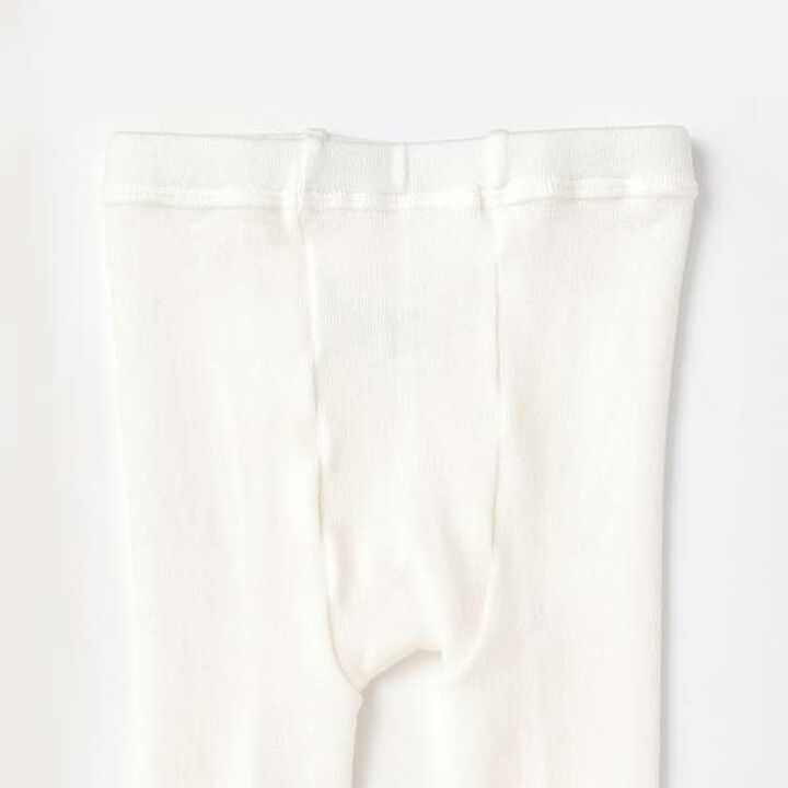 Side Frill Tights,Off white, medium image number 1